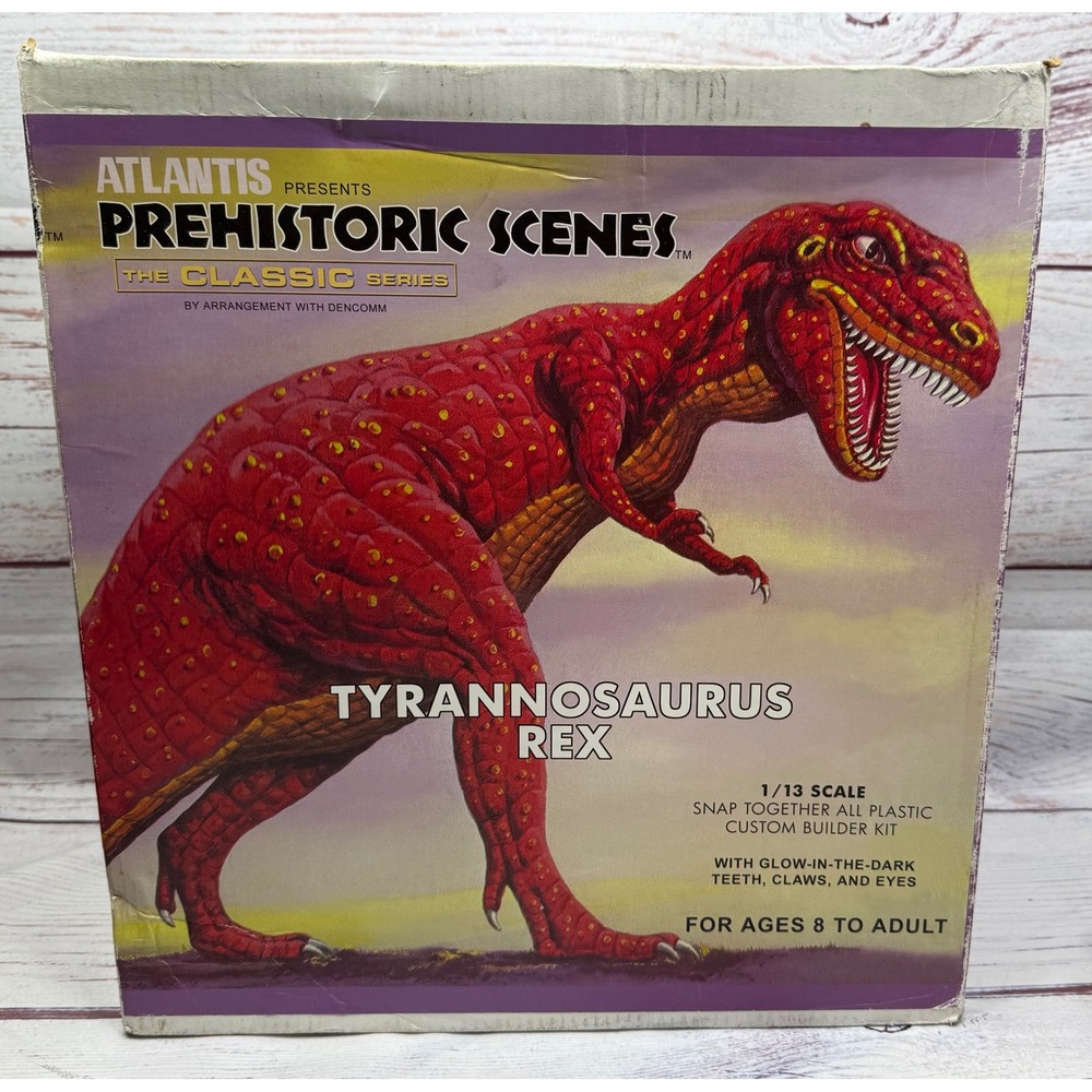 NEW Aurora Prehistoric Scenes Tyrannosaurus Rex Atlantis T-Rex 1:13 Dinosaur